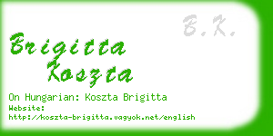 brigitta koszta business card